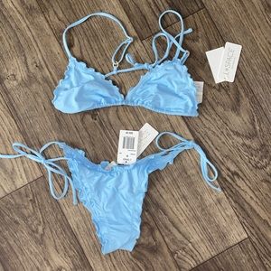 Baby Blue L Space NWT Bikini